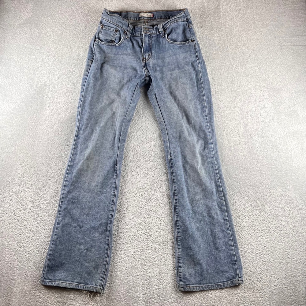 VTG Levis 529 Curvy Bootcut Jeans Light Wash Denim Womens 4 Medium boho